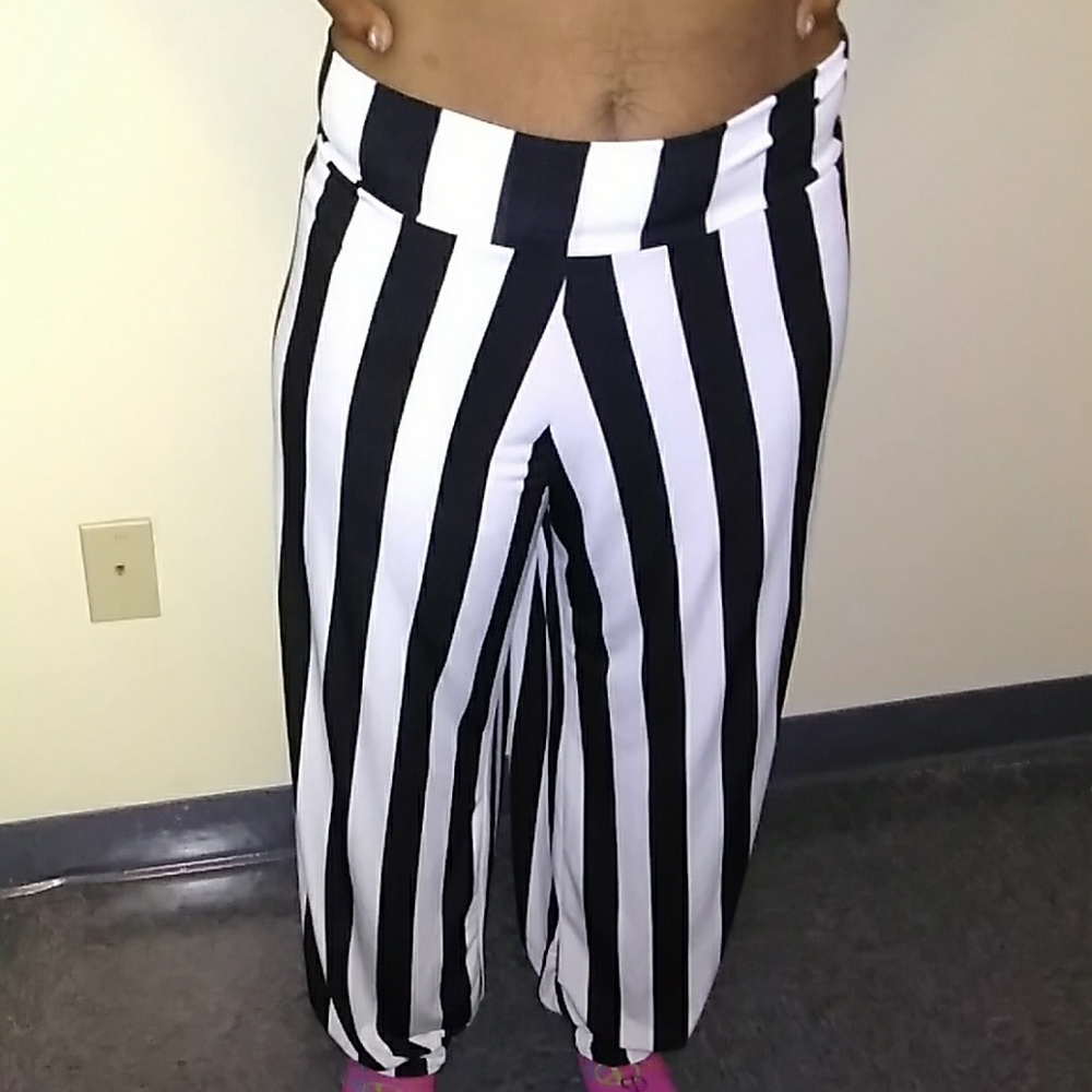 Black and White flare pants